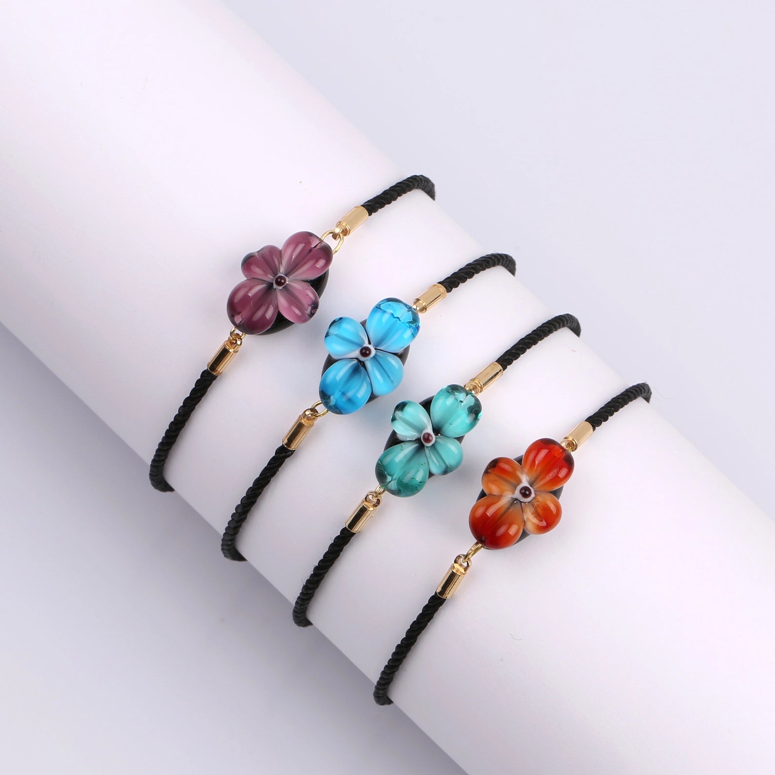 Red store flower bracelet